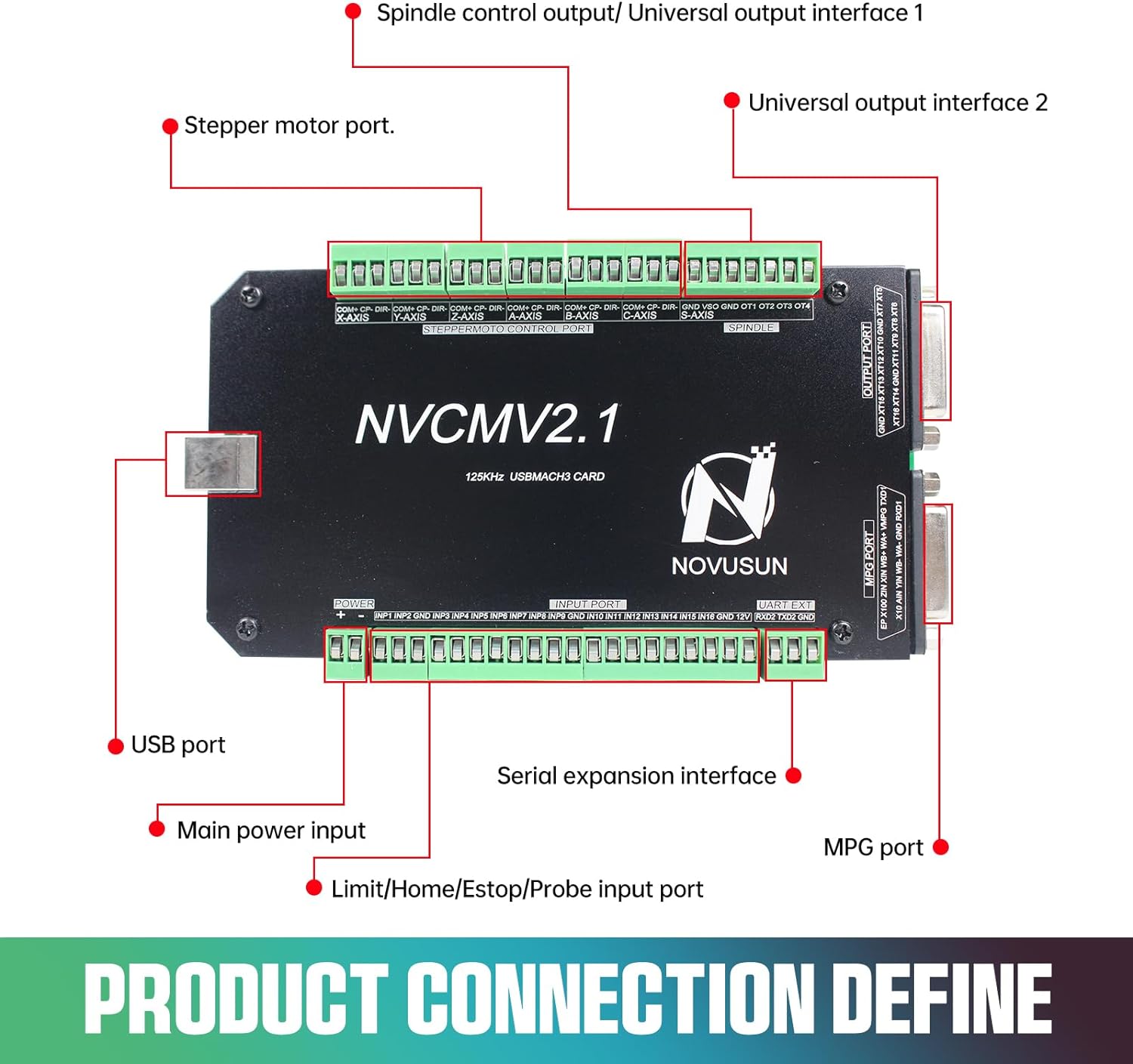 6 Axis 125KHz NVCM USB Mach3 S - Breakout Board Mach3 ulasan dan harga