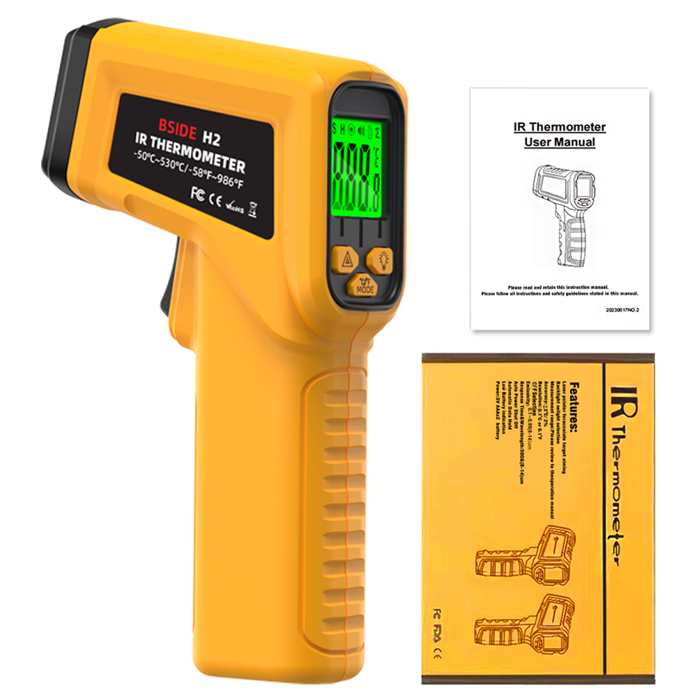 BSIDE Infrared Thermometer H2  - Industrial Laser Temperature Sensor ulasan dan harga