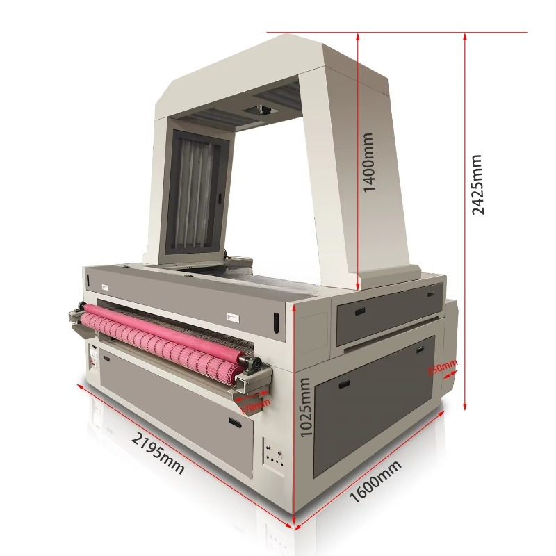 1610 CCD Camera Laser Cutting  - Industrial Laser Fabric Cutting Machine ulasan dan harga