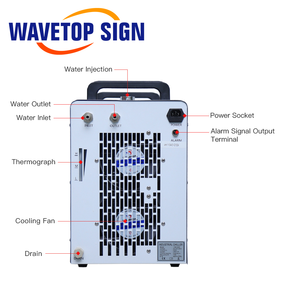 WaveTopSign CW-5200 Industrial - Laser Industrial Chiller ulasan dan harga
