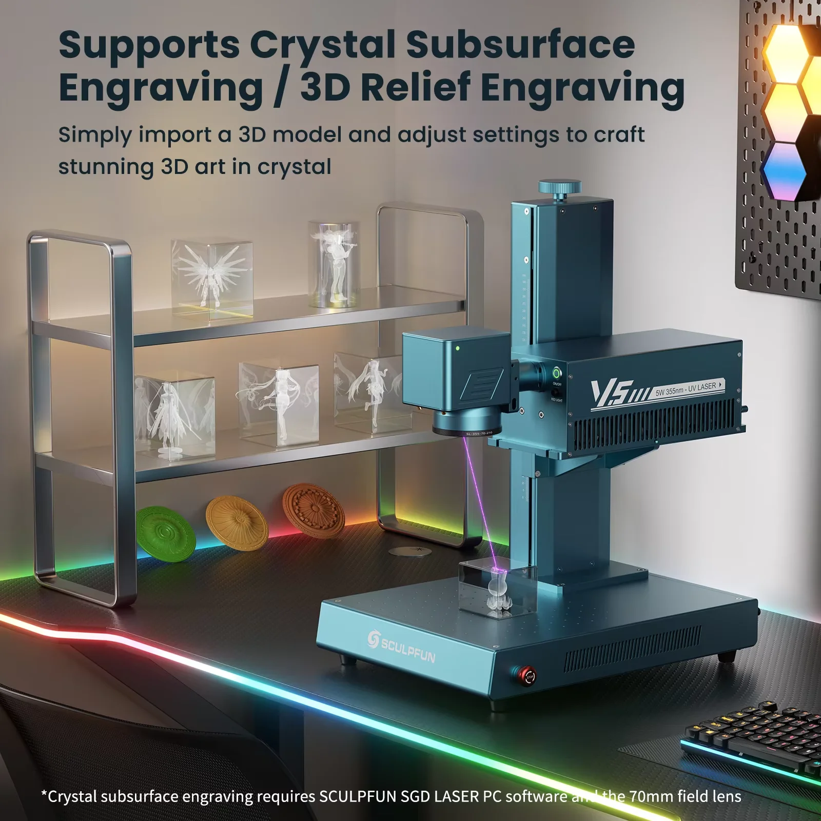 SCULPFUN V5 UV Laser Engraver  - Industrial Grade Laser Engraver ulasan dan harga