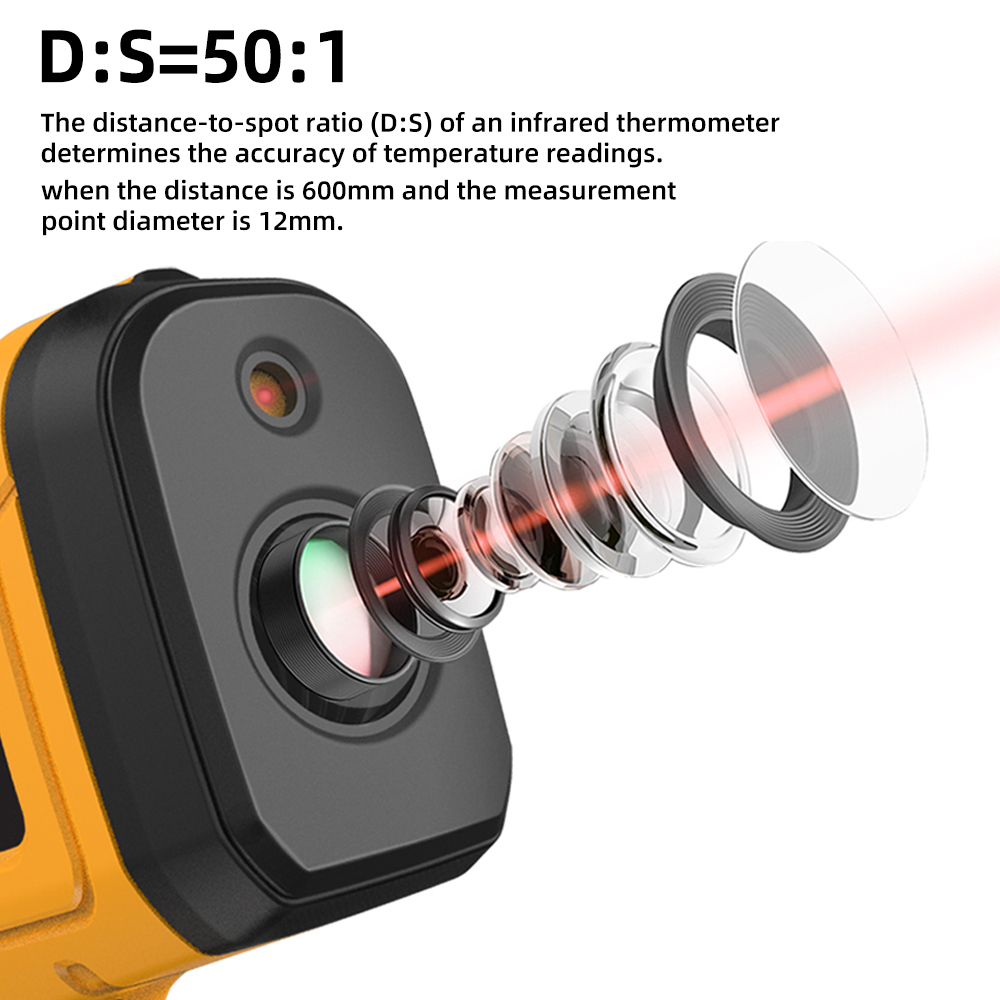 BSIDE -50~1400C Infrared Therm - Industrial Laser Temperature Sensor ulasan dan harga