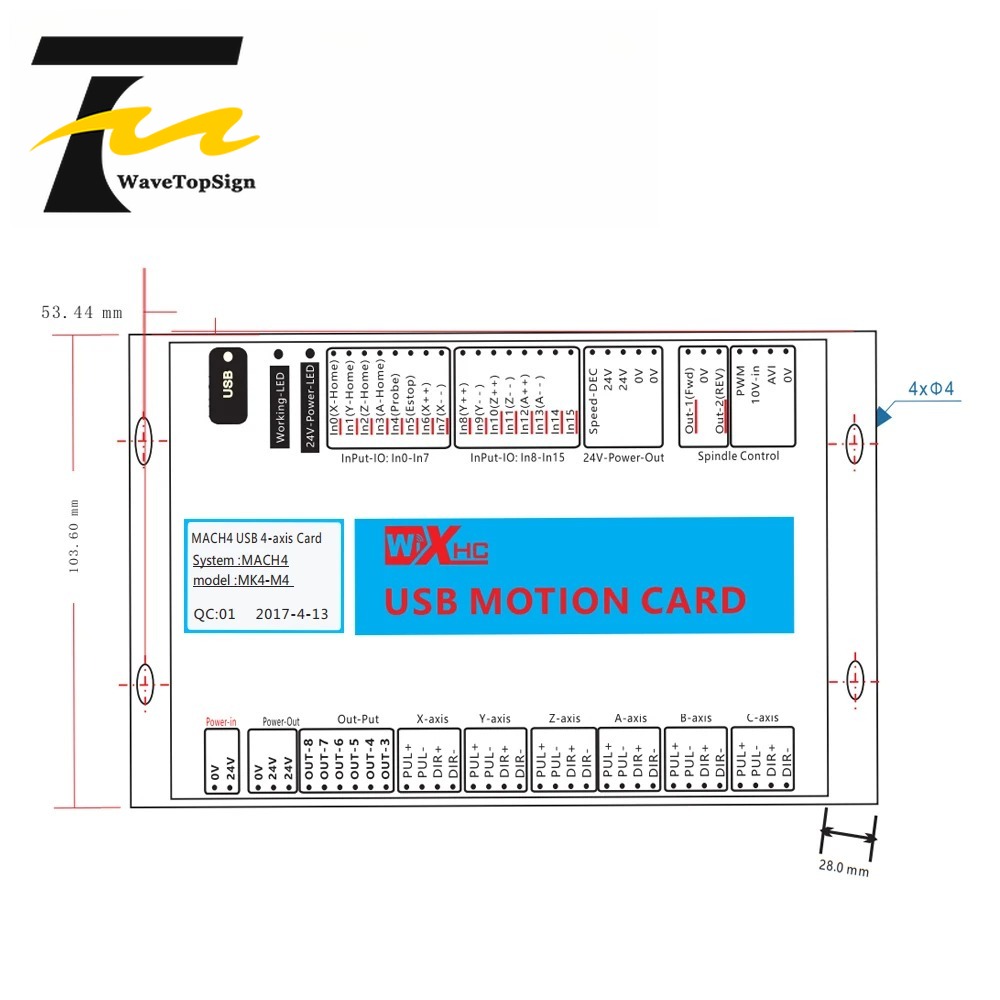 XHC Mach4 USB Breakout Board 3 - Breakout Board Mach3 ulasan dan harga