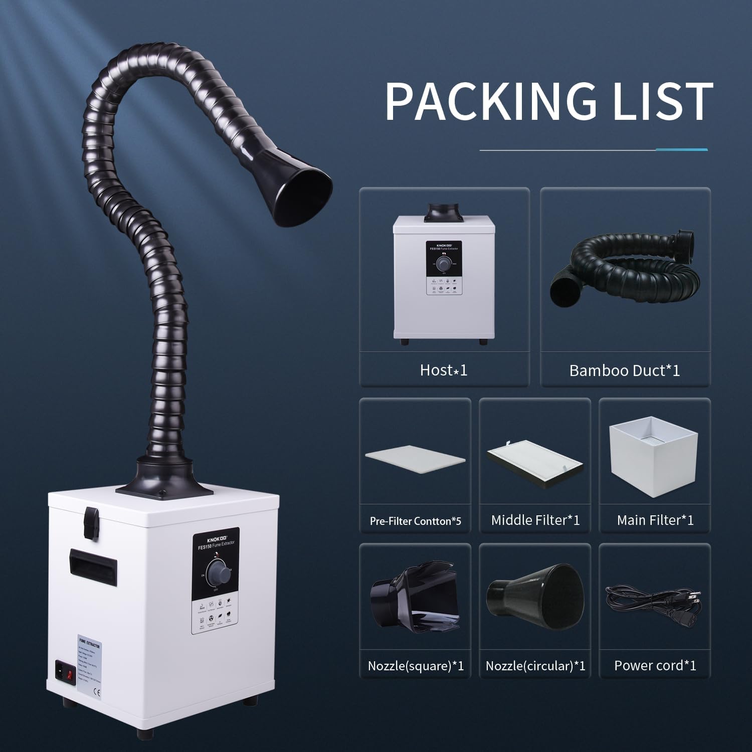 KNOKOO FES150 Industrial Laser - Fume Extractor Laser ulasan dan harga