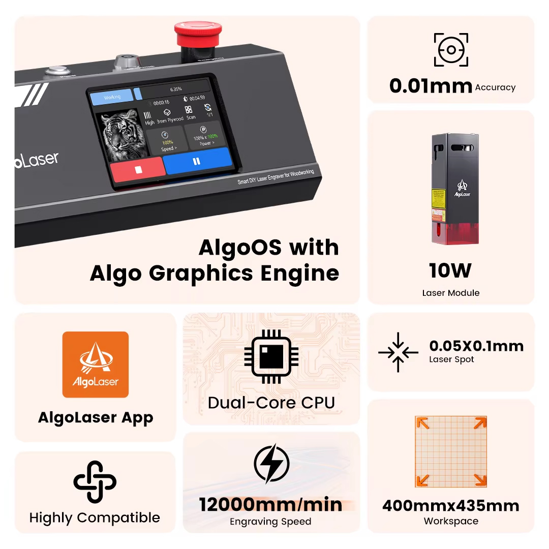 Algolaser DIY Table 40*43cm CN - Industrial Acrylic Laser Cutter ulasan dan harga