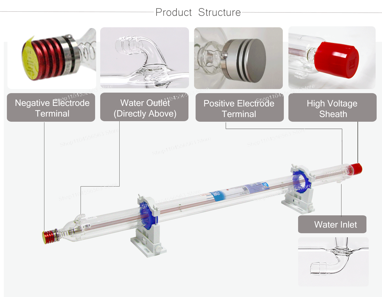 CO2 Laser Glass Tube Current M - Laser Tube Replacement ulasan dan harga