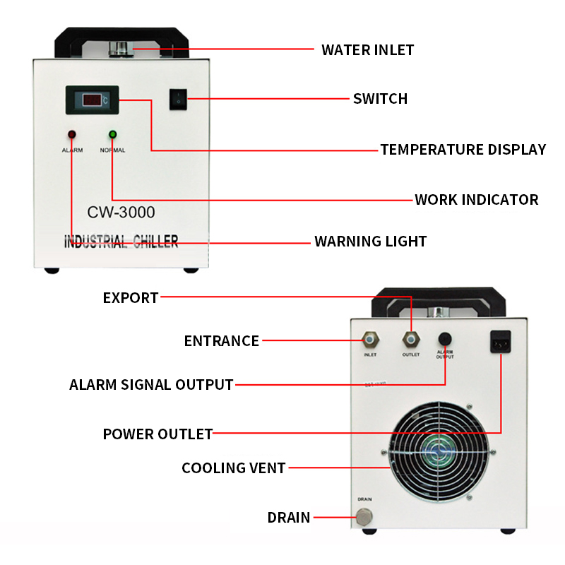CW-3000AG 9L Laser Engraving M - Laser Chiller Water Cooler ulasan dan harga