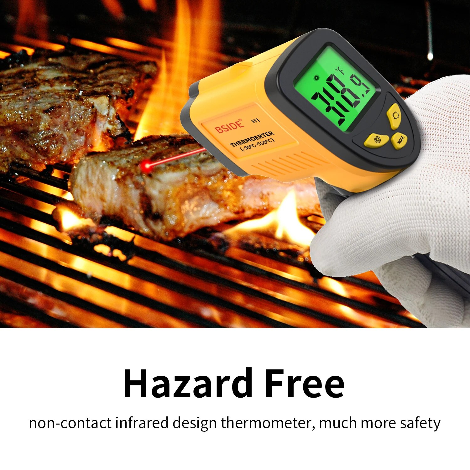 Digital Infrared Thermometer - - Industrial Laser Temperature Sensor ulasan dan harga