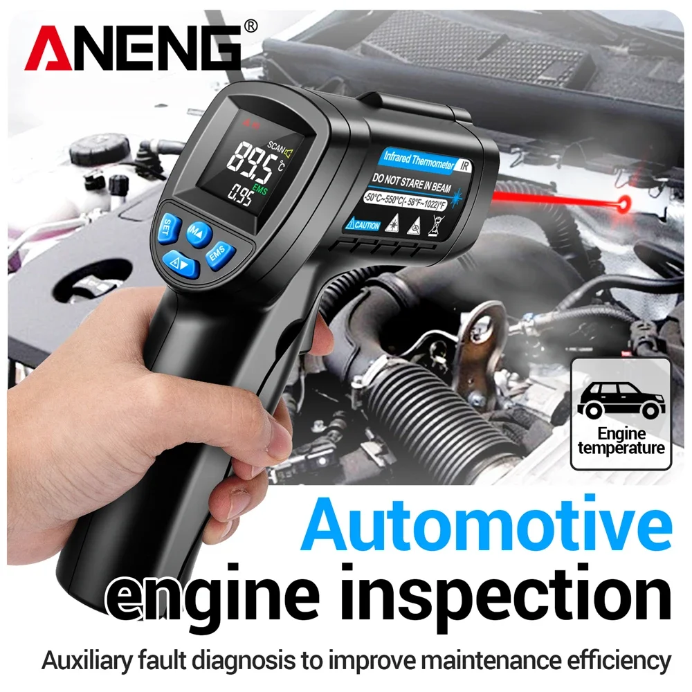ANENG TH104 Infrared Handheld  - Industrial Laser Temperature Sensor ulasan dan harga