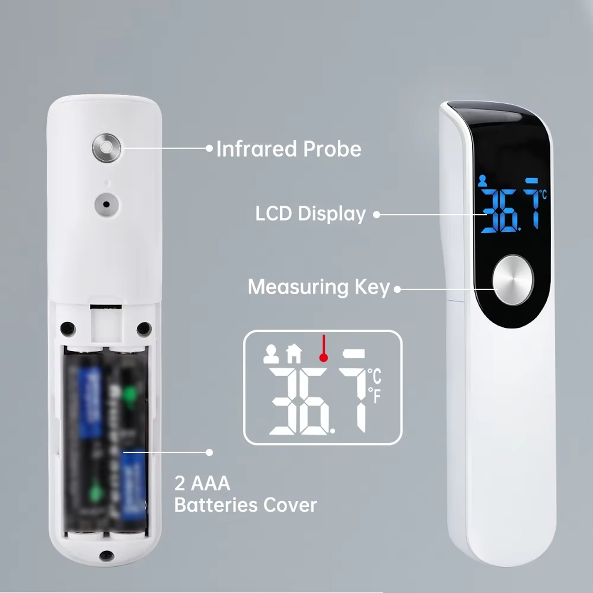 Infrared Fever Thermometer Med - Industrial Laser Temperature Sensor ulasan dan harga
